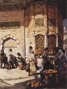 Hippolyte Berteaux Street Scene in Istanbul Spain oil painting artist